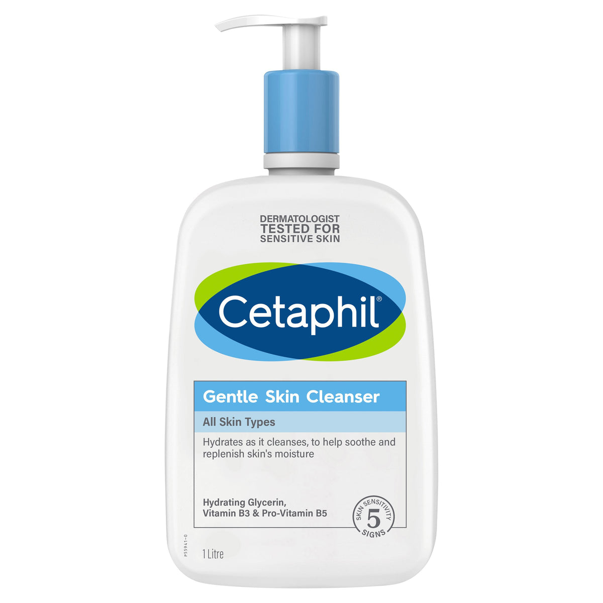 Cetaphil Gentle Skin Cleanser 1L, For Face & Body Care