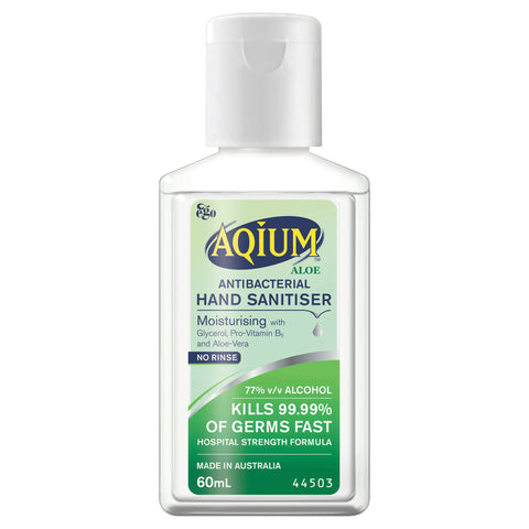 Aqium Aloe Antibacterial Hand Sanitiser 60ml