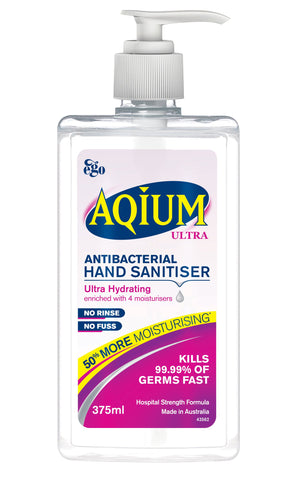 Aqium Ultra Antibacterial Hand Sanitiser 375ml