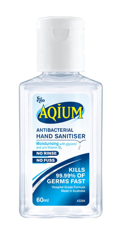 Aqium Antibacterial Hand Sanitiser 60ml