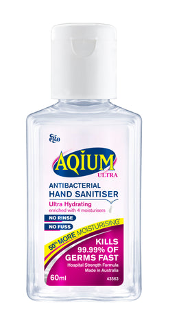 Aqium Ultra Antibacterial Hand Sanitiser 60ml