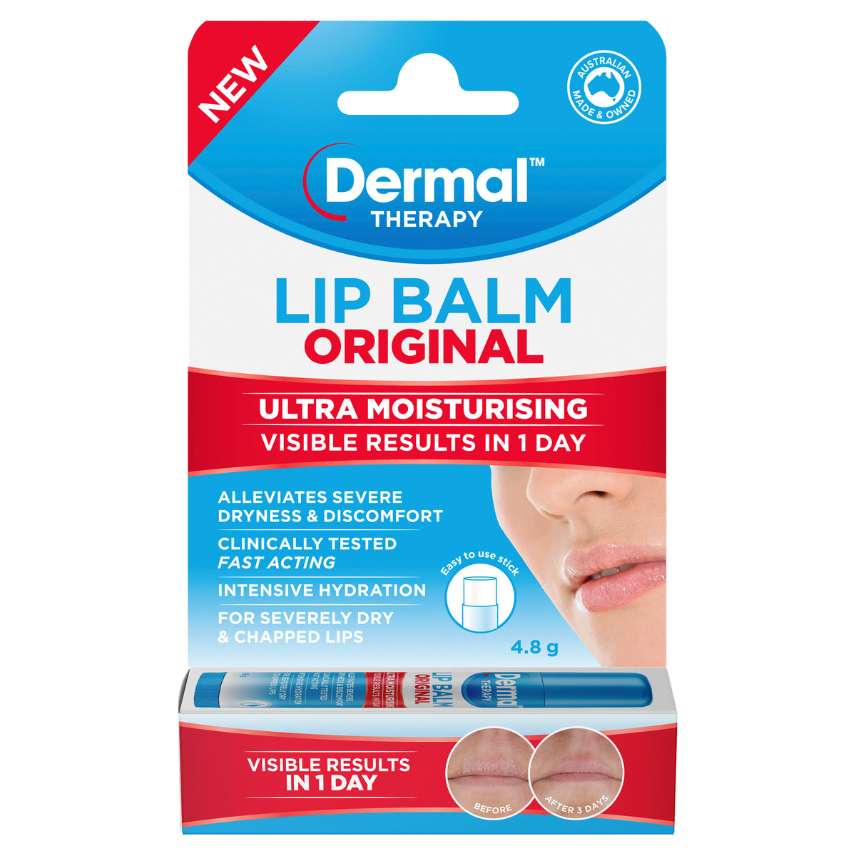 Dermal Thrpy Lip Balm Orig Stk 4.8g