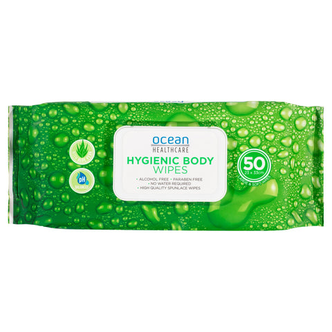 Ocean Healthcare Hygienic Body Wipes 50 Pack