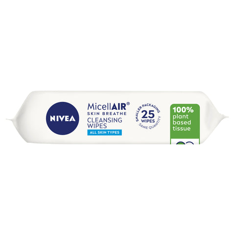 NIVEA MicellAIR® Biodegradable Cleansing Wipes