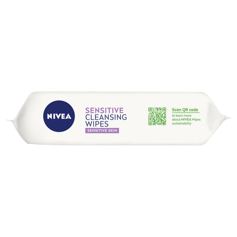 NIVEA Sensitive Biodegradable Cleansing Wipes for Sensitive Skin 25 pack