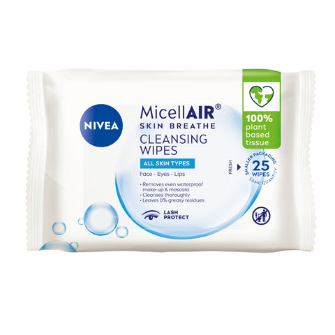 NIVEA MicellAIR® Biodegradable Cleansing Wipes