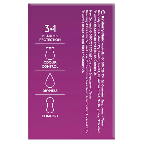 Poise Ultrathin Pads For Bladder Leaks Regular With Wings 14 Pack