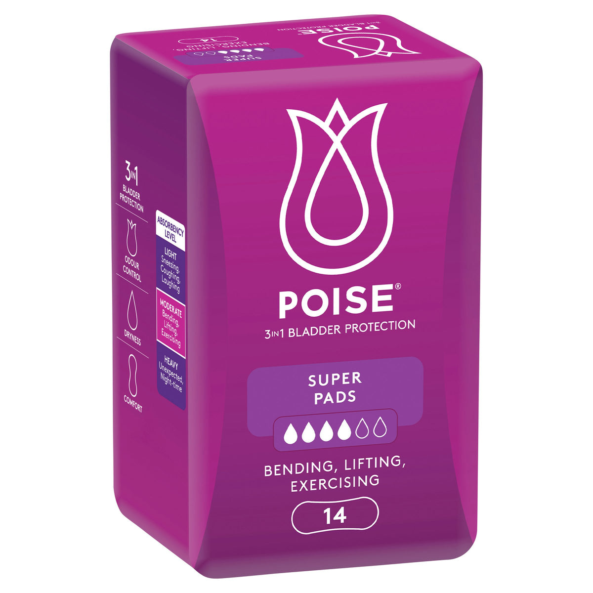 Poise Pads For Bladder Leaks Super 14 Pack