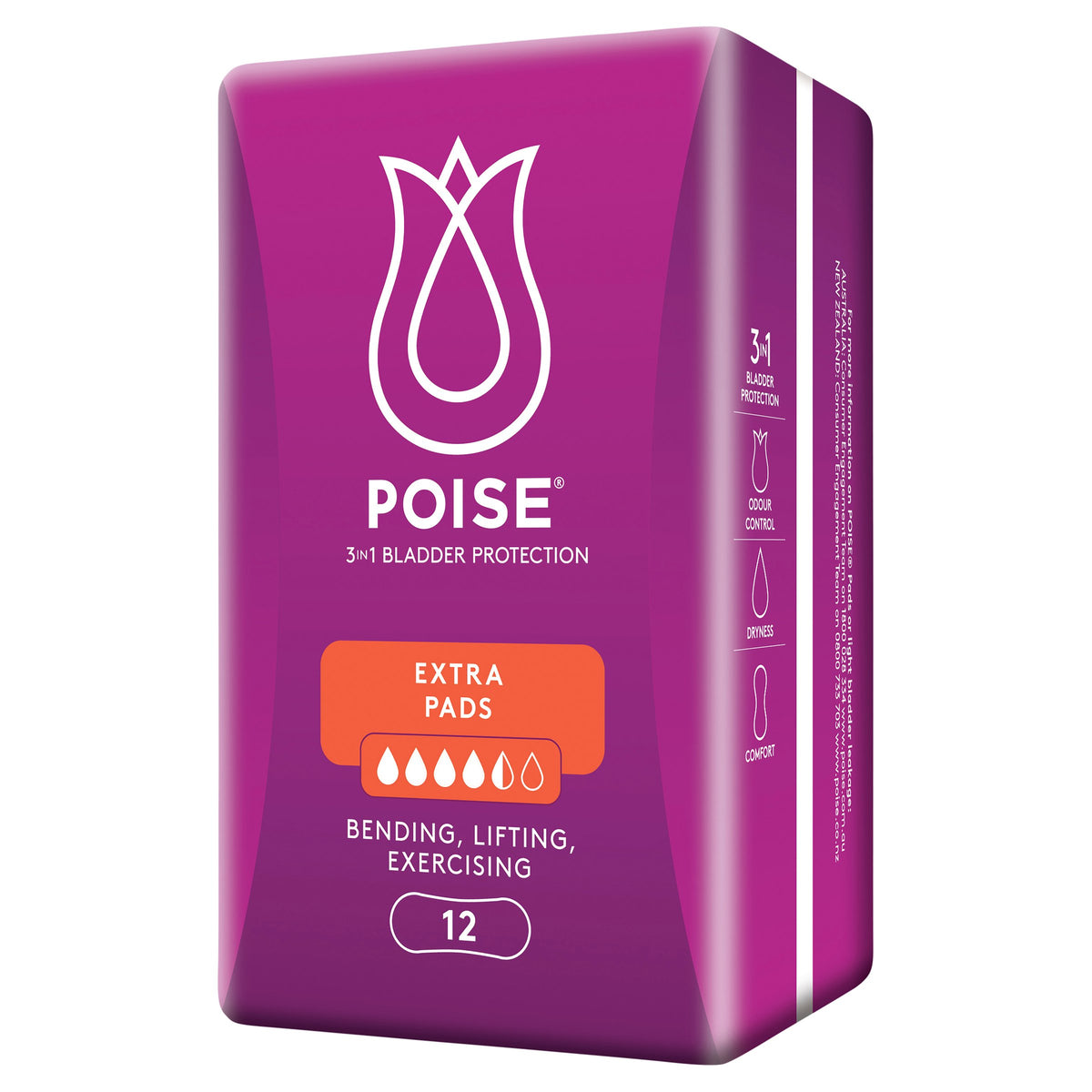 Poise Pads For Bladder Leaks Extra 12 Pack
