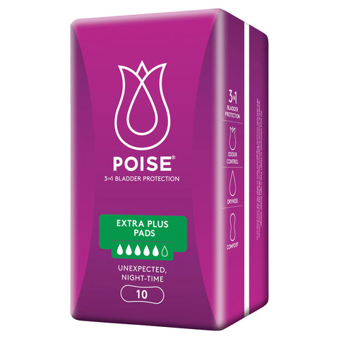 Poise Pads For Bladder Leaks Extra Plus 10 Pack