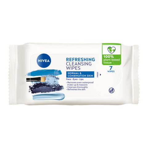 NIVEA Refreshing Biodegradable Cleansing Wipes 7 pack