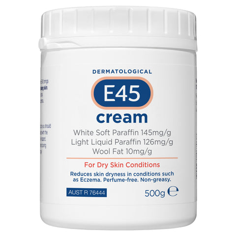 E45 Moisturising Cream for Dry Skin & Eczema 500g