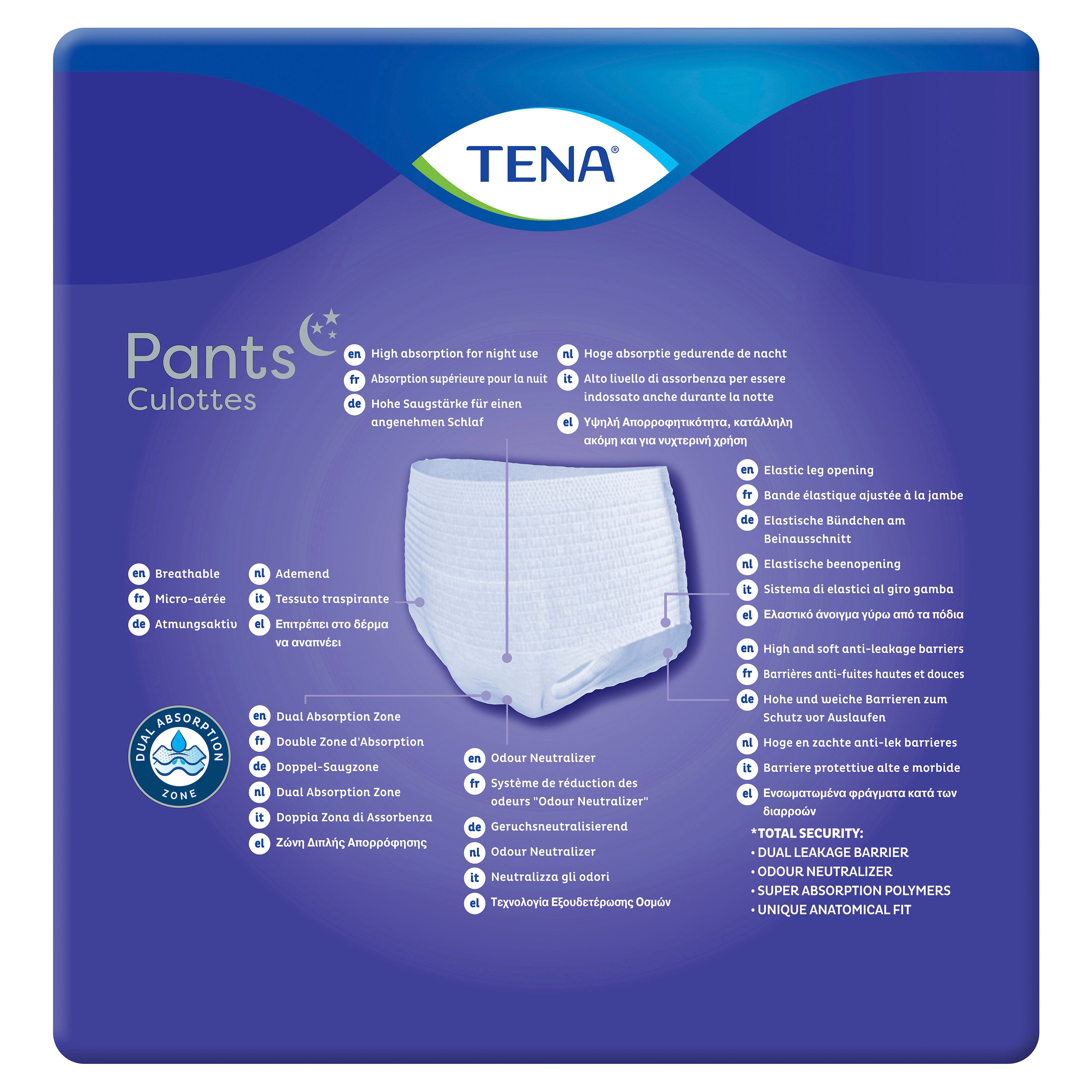 Tena Pant Nght Lge 12 x2