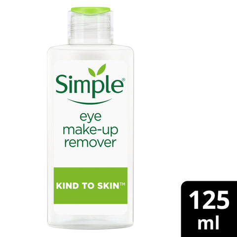 Simple Eye Make-Up Remover with Pro Vitamin B5 and Vitamin E removes waterproof mascara 125ml