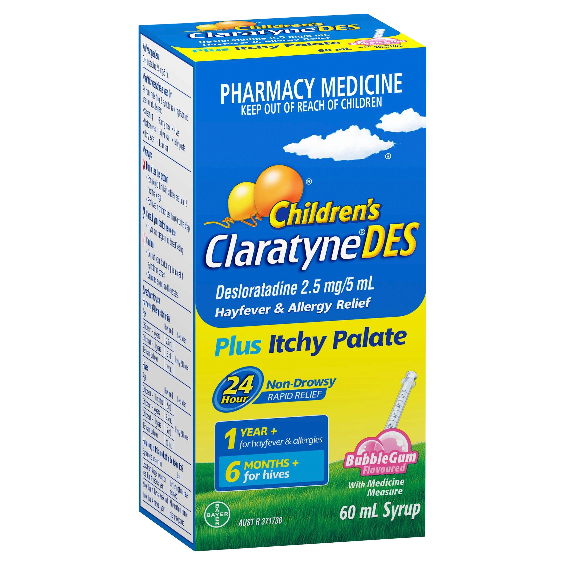 ClaratyneDes Chld Syp Btle 60ml