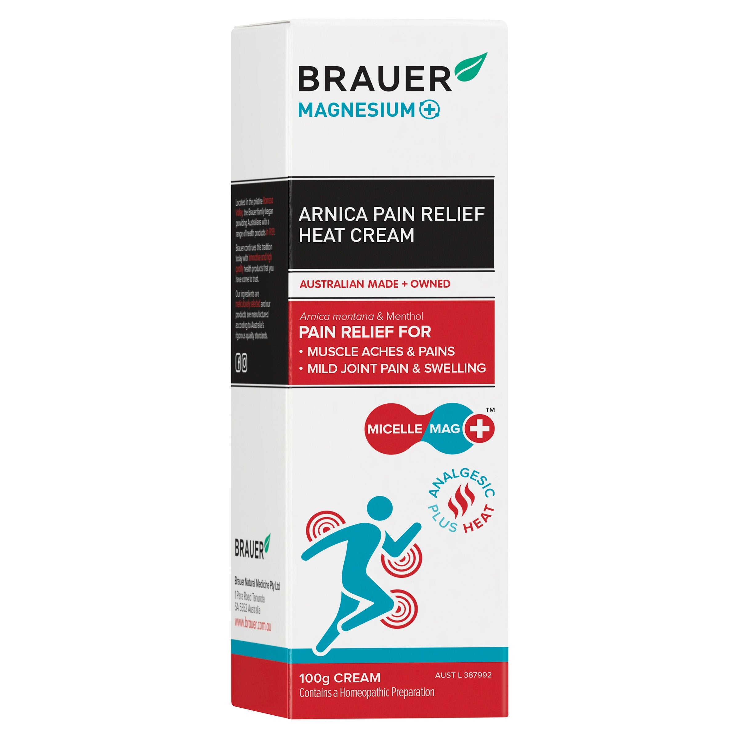 Brauer Magn+ Pain Rlf Heat Crm 100g