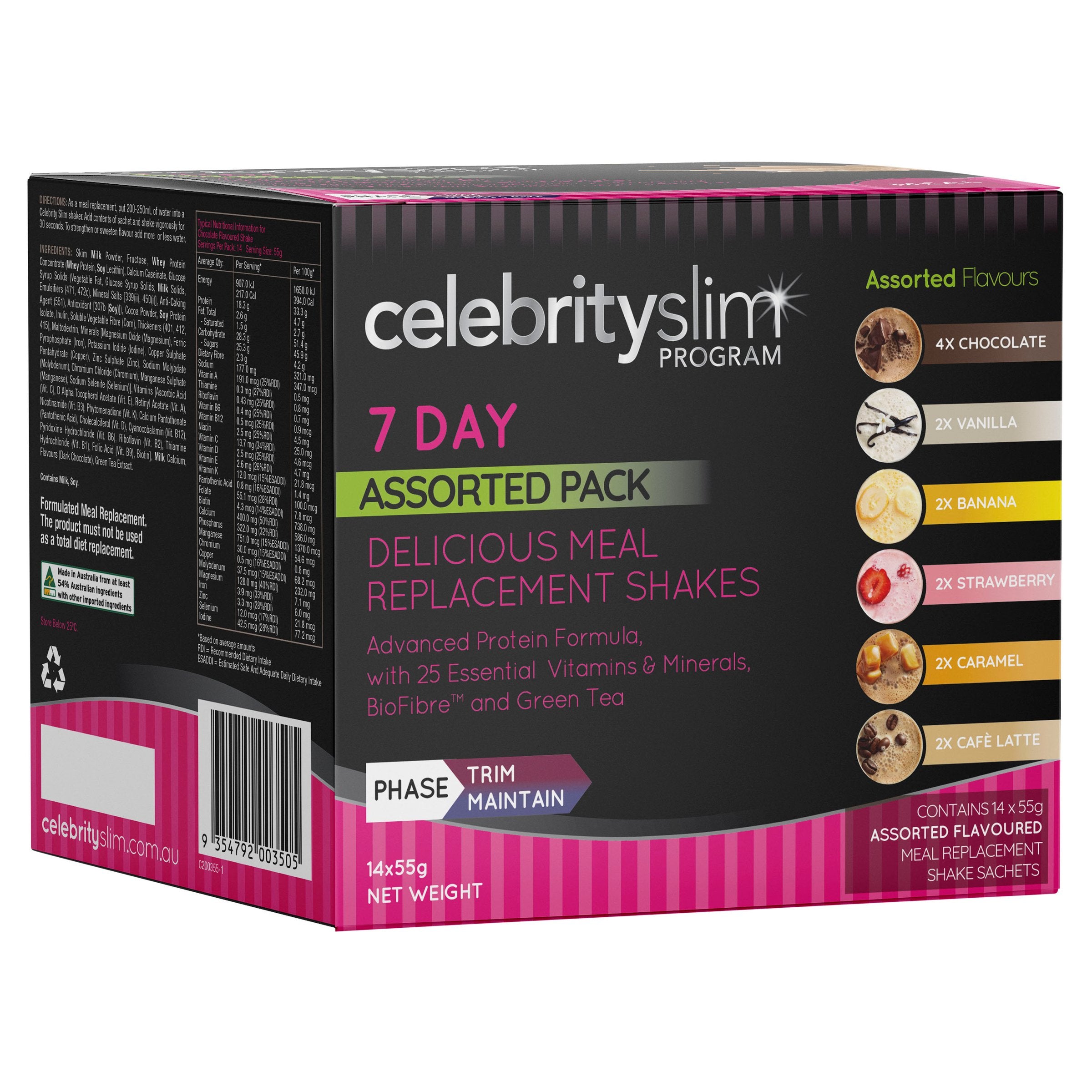 Celebrity Slim 7 Day Asstd 14x55g