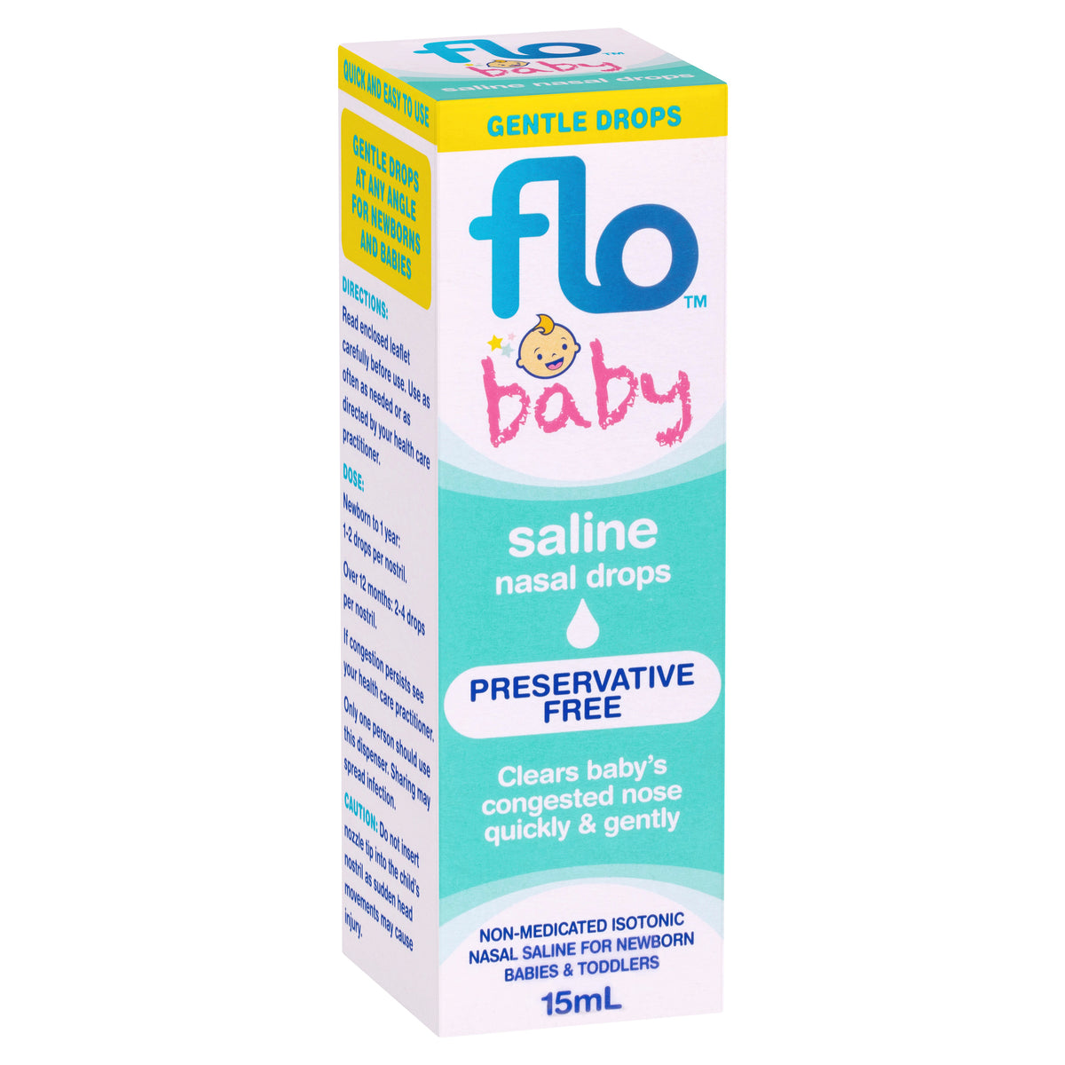 Flo Baby Saline Nasal Drps 15ml