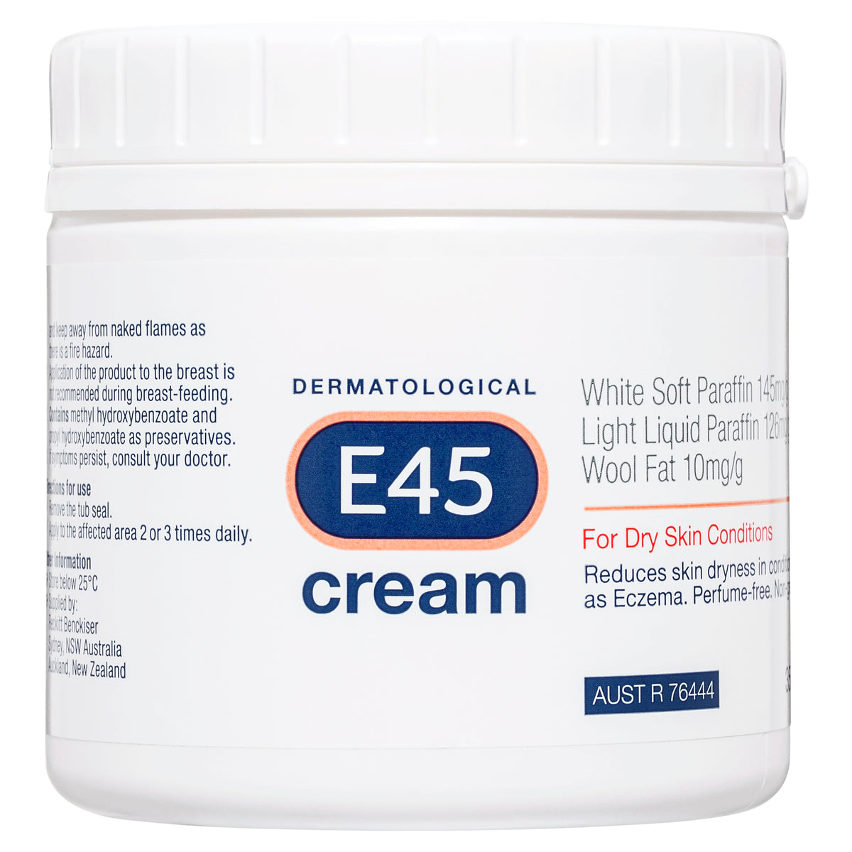 E45 Moisturising Cream for Dry Skin & Eczema 350g