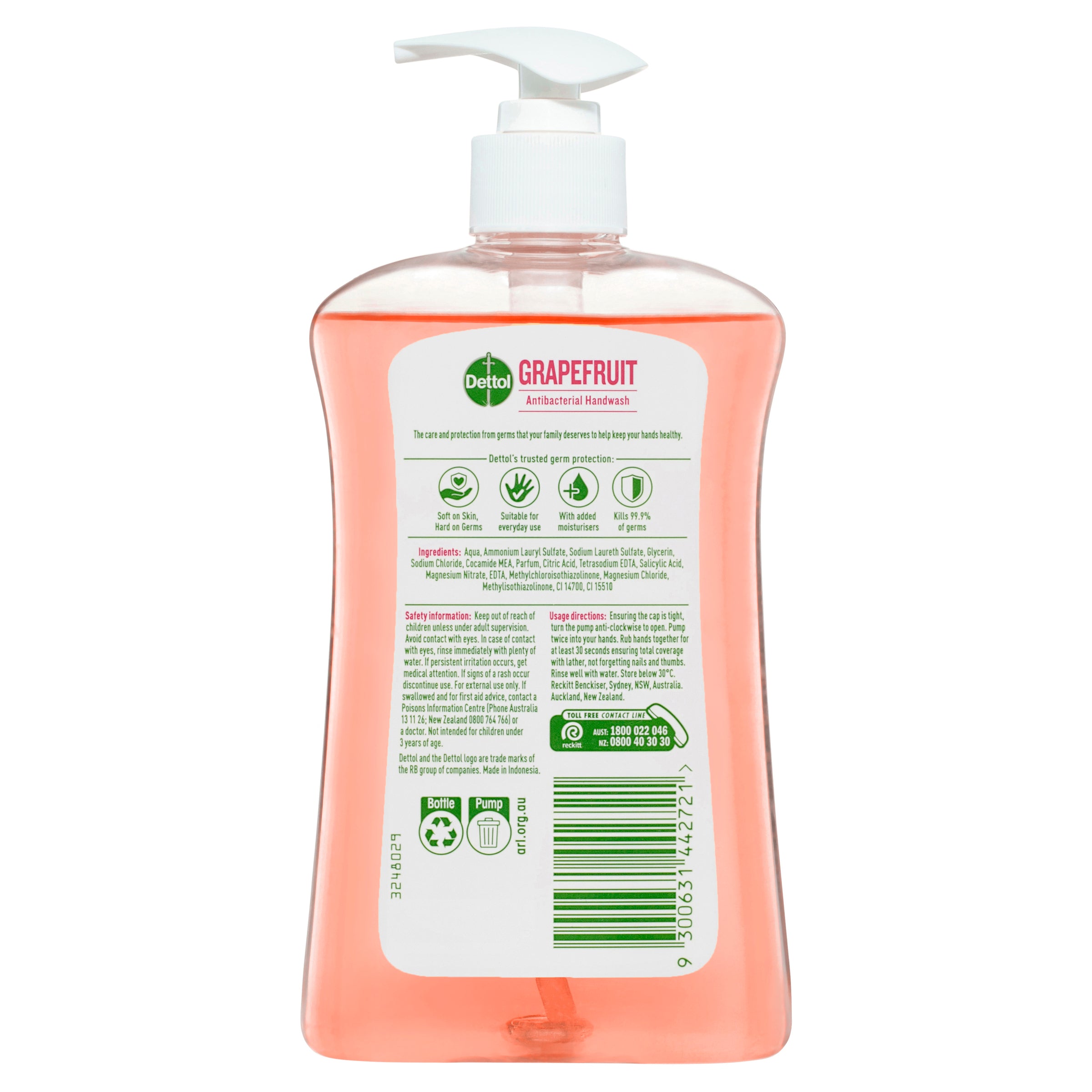 Dettol ABac HWash GFrt 500ml