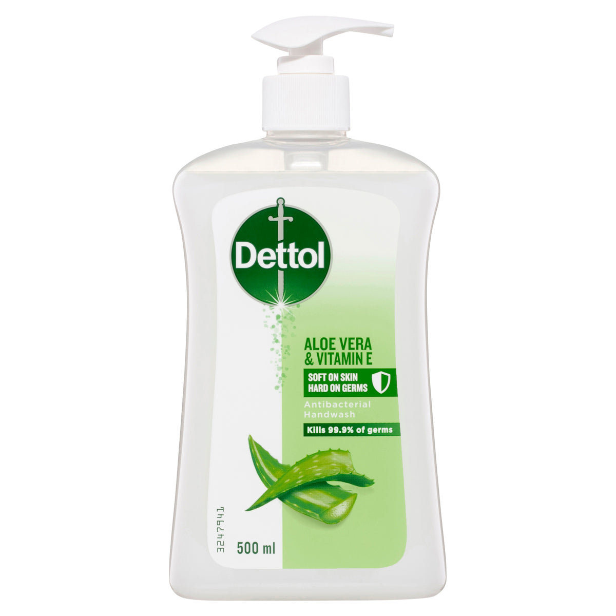 Dettol Antibacterial Liquid Handwash Pump Aloe Vera and Vitamin E 500ml