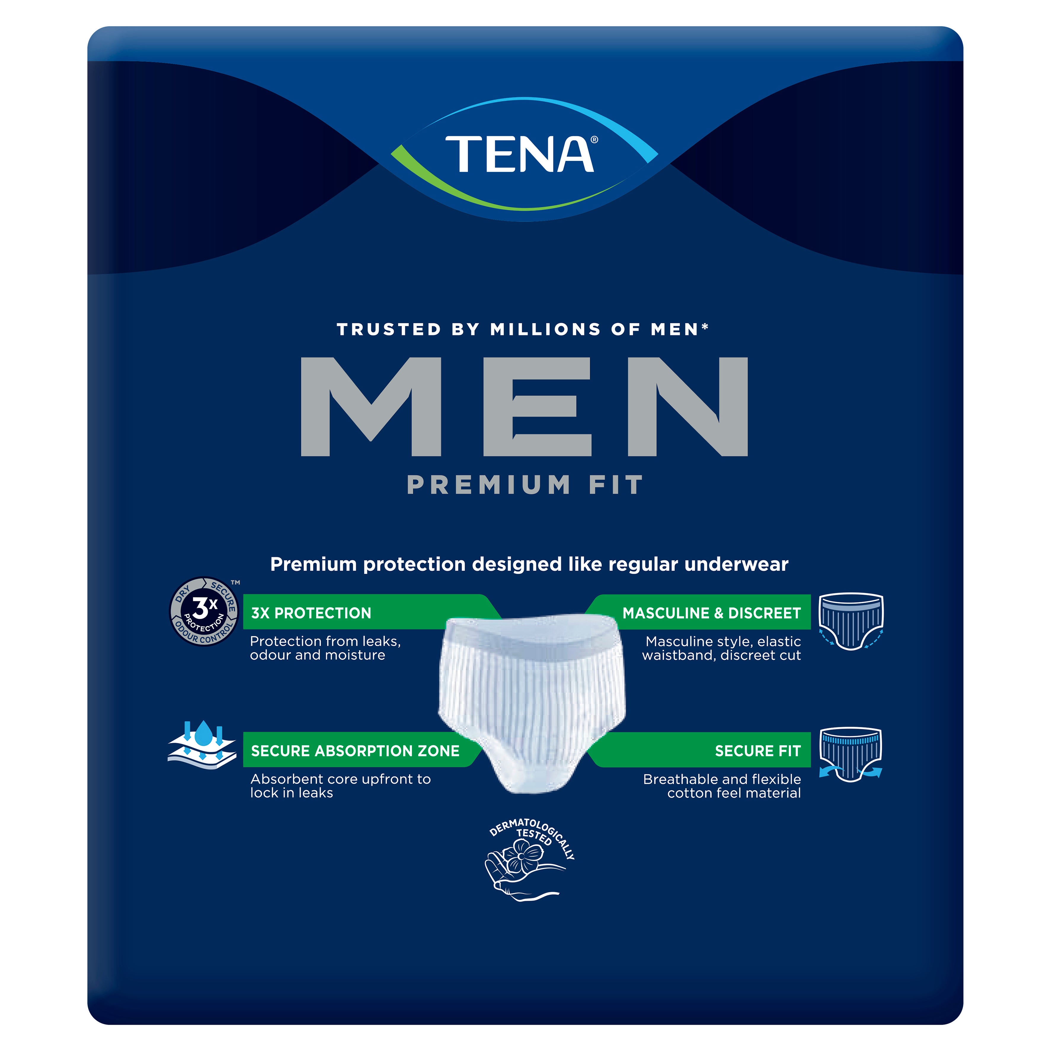 Tena Pant Men Lvl 4 Med/Lge 8 x3