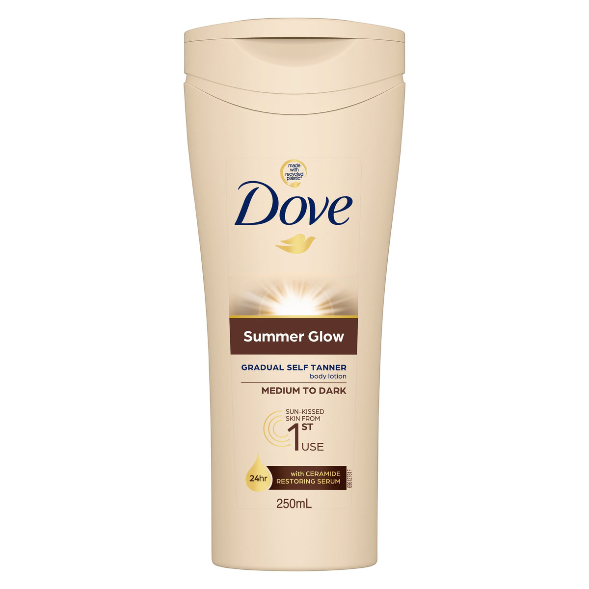 Dove BLtn Summer Tan MedDk 250ml