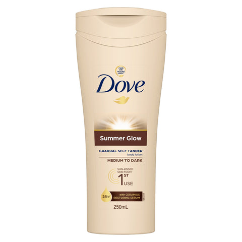 Dove BLtn Summer Tan MedDk 250ml