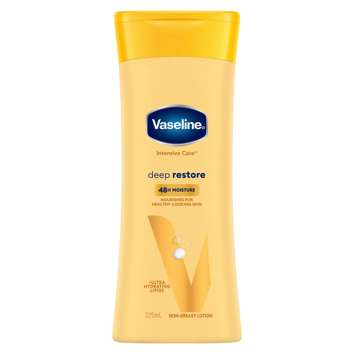 Vaseline Intensive Care Deep Restore Body Lotion for nourished, healthy-looking skin 225mL