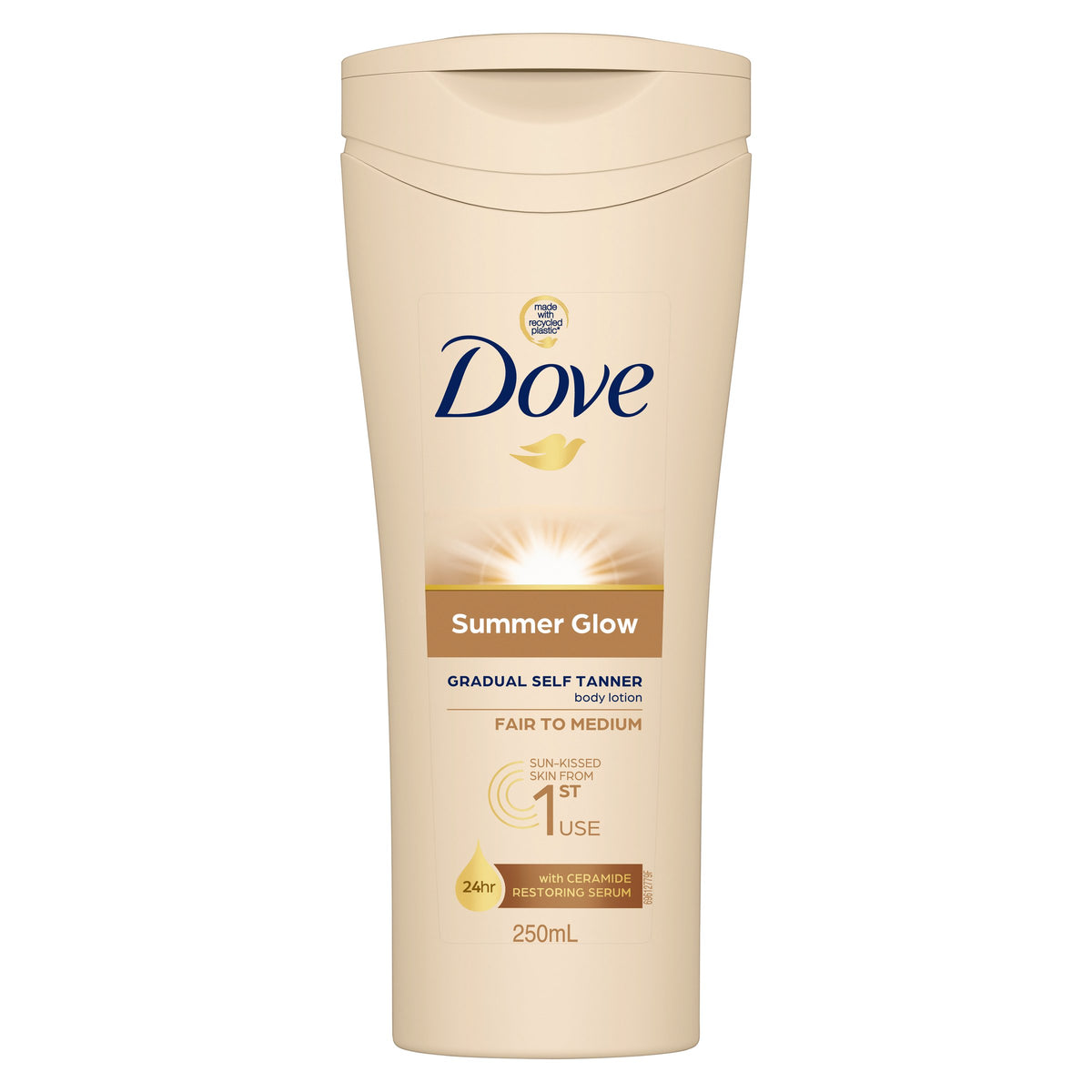 Dove BLtn Summer Tan F/Med 250ml