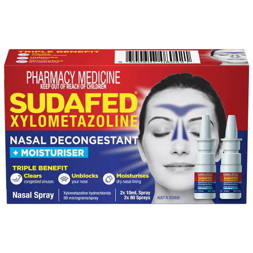 Sudafed Xylo Nasal Decongestant Twin Pack 10mL