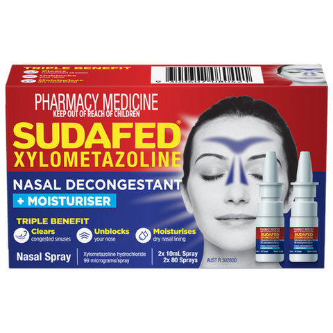 Sudafed Xylo Nasal Decongestant Twin Pack 10mL