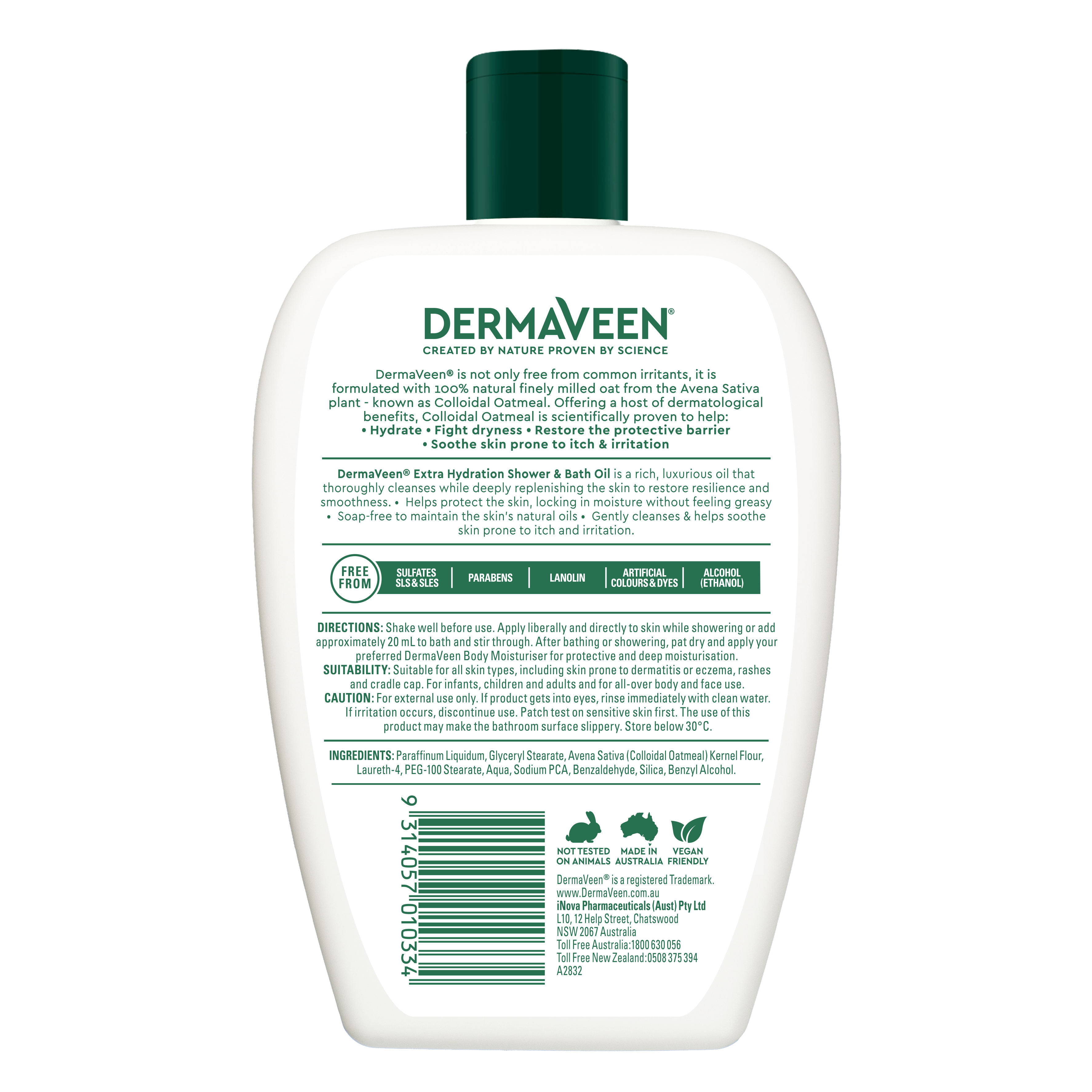 DVeen EH Shower & Bath Oil 500Ml