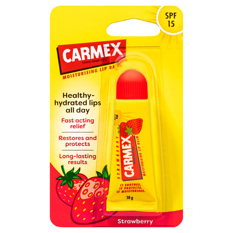 Carmex Lip Balm Strawb Tube 10g x12