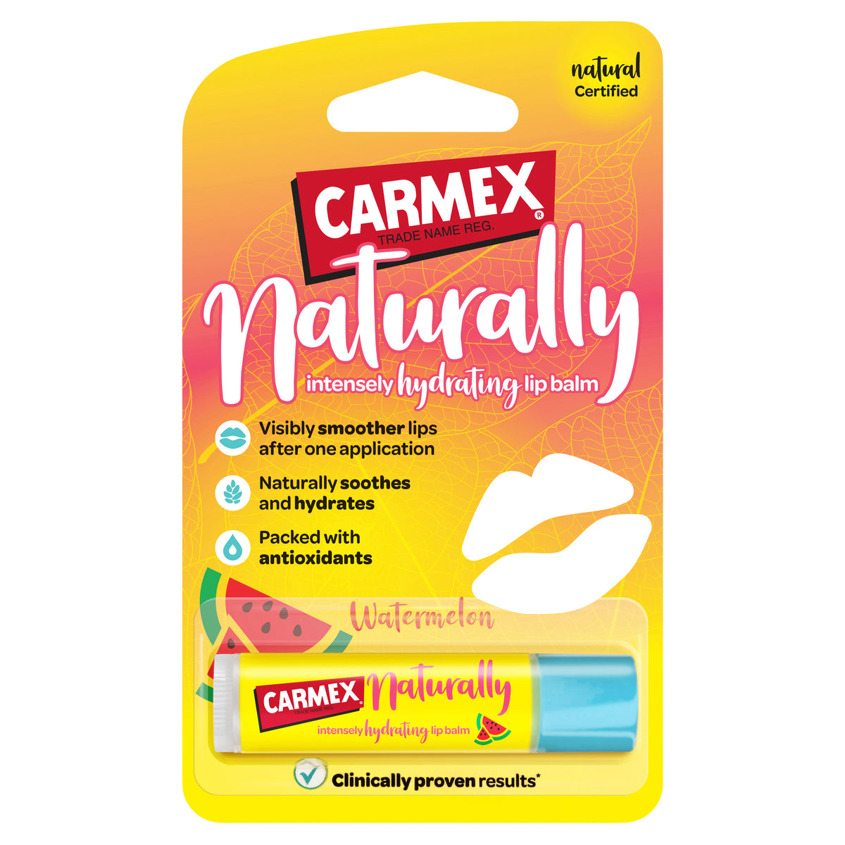 Carmex Nat Hydrg Lip Balm WMelonx12