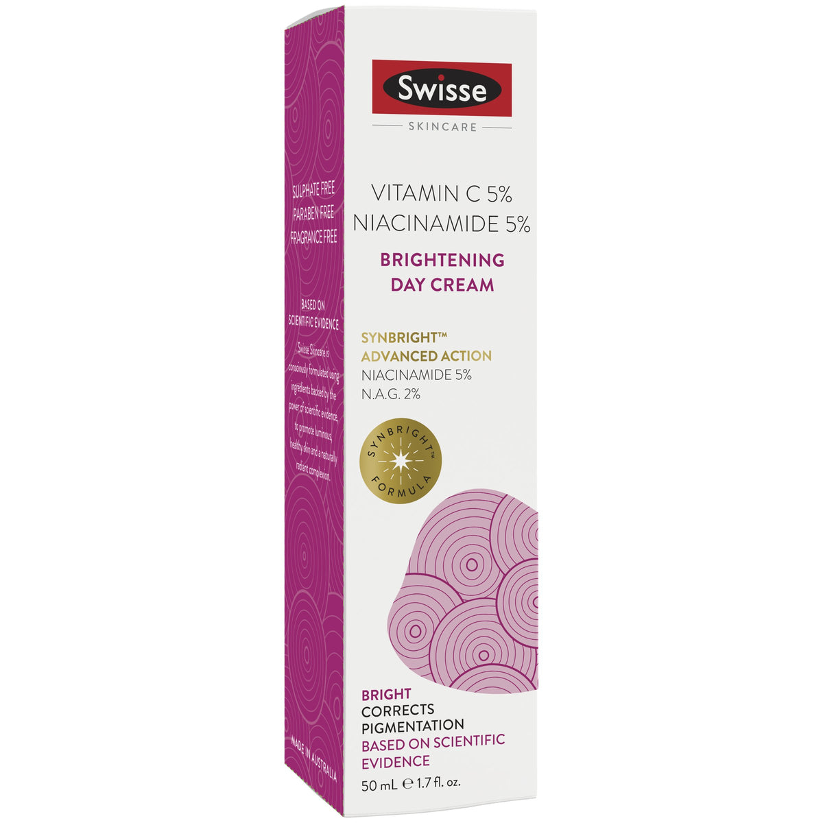 Swisse Skincare Vitamin C 5% Niacinamide 5% Brightening Day Cream 50mL