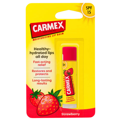 Carmex Lip BalmStrawbC/StkSPF15 x12