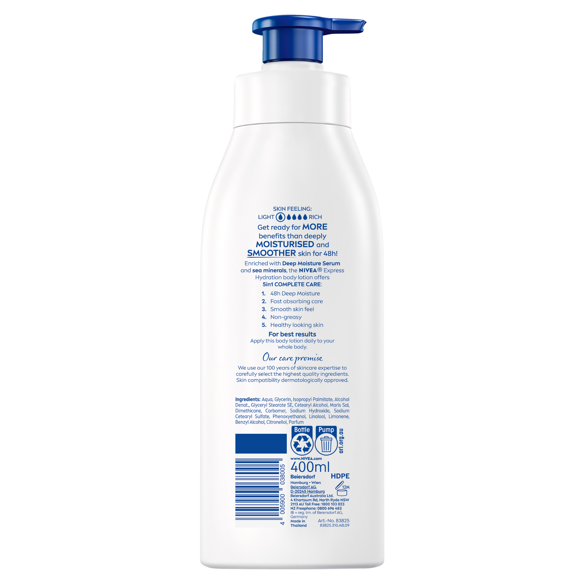 Nivea Body Exps Hyd BLtn 400ml