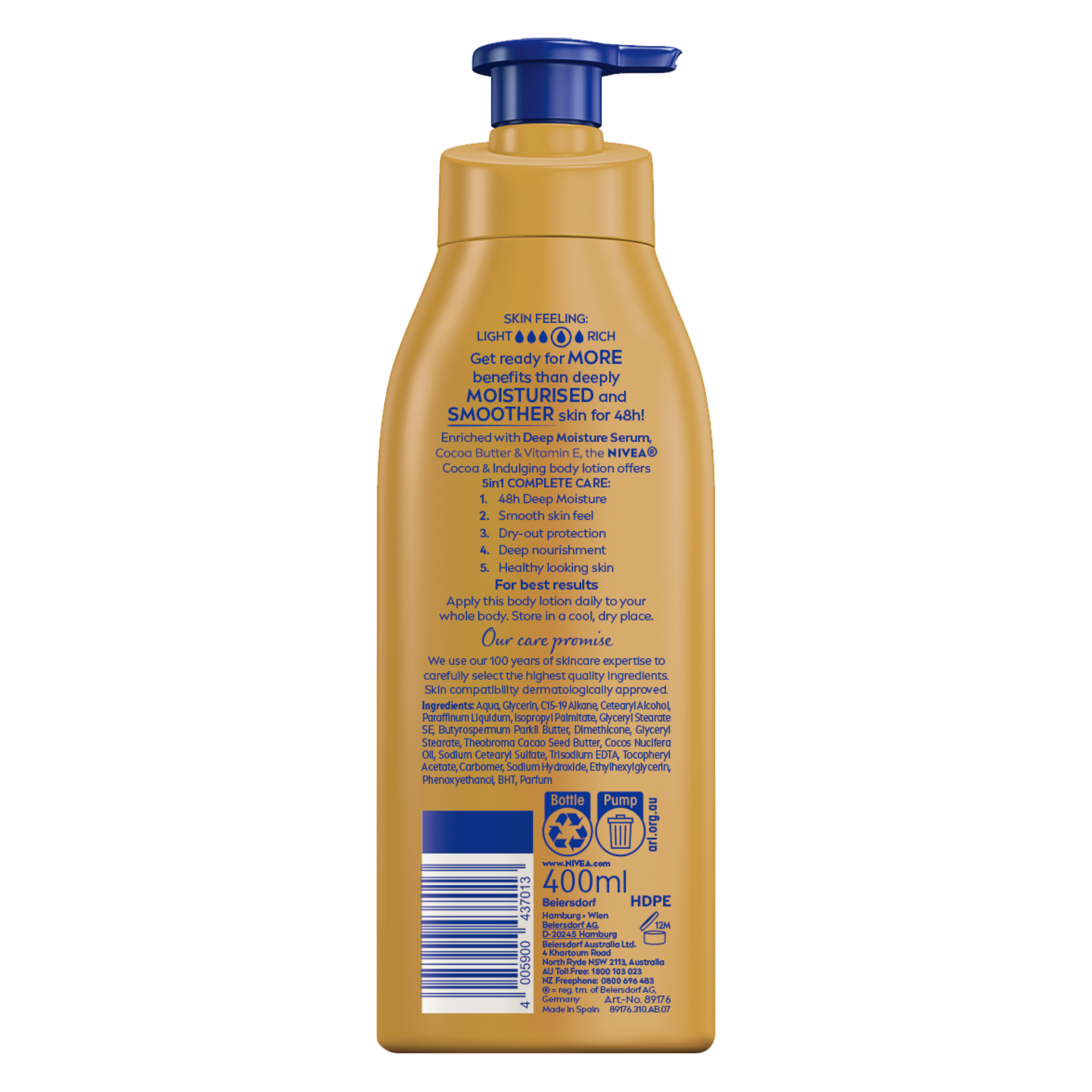 Nivea BLtn C/Butter 400ml