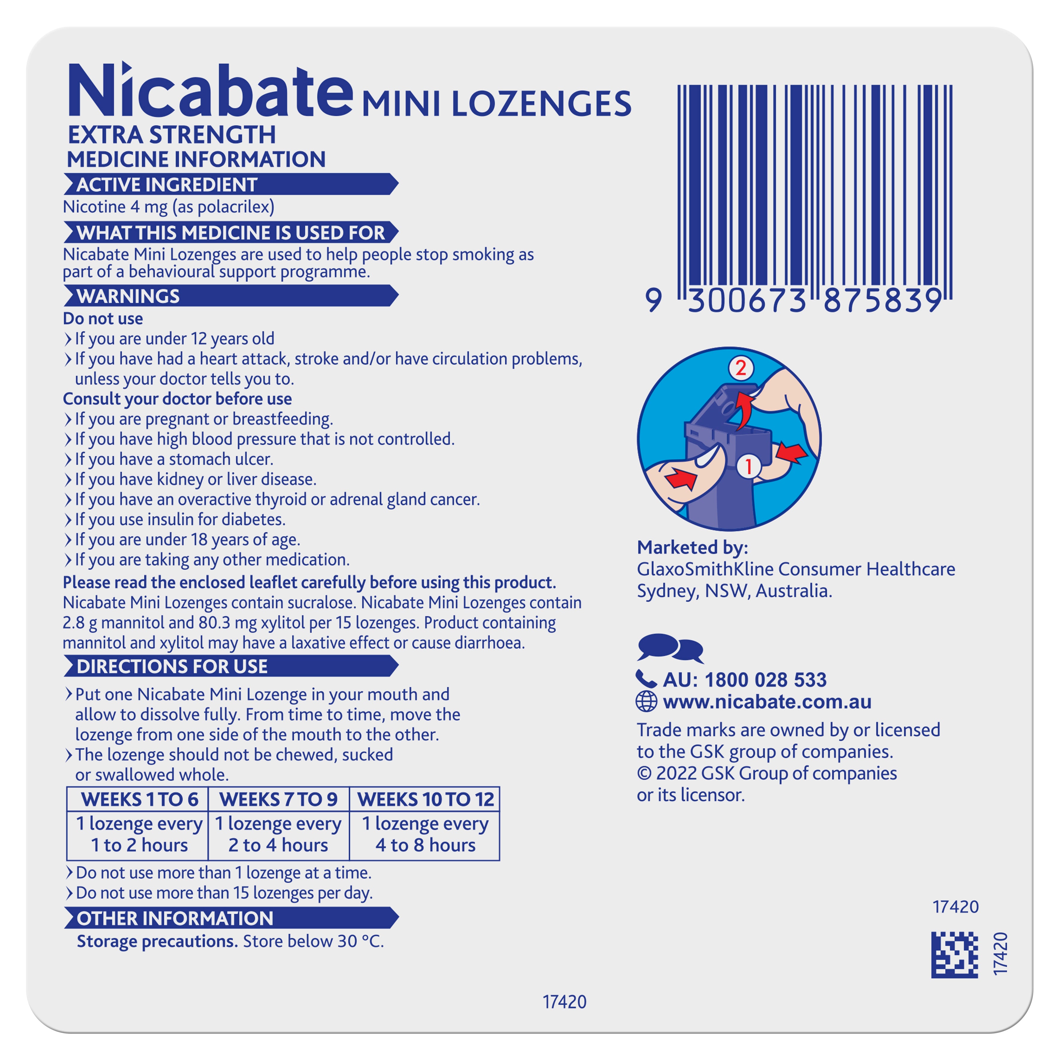 Nicabate Mini 4mg 20