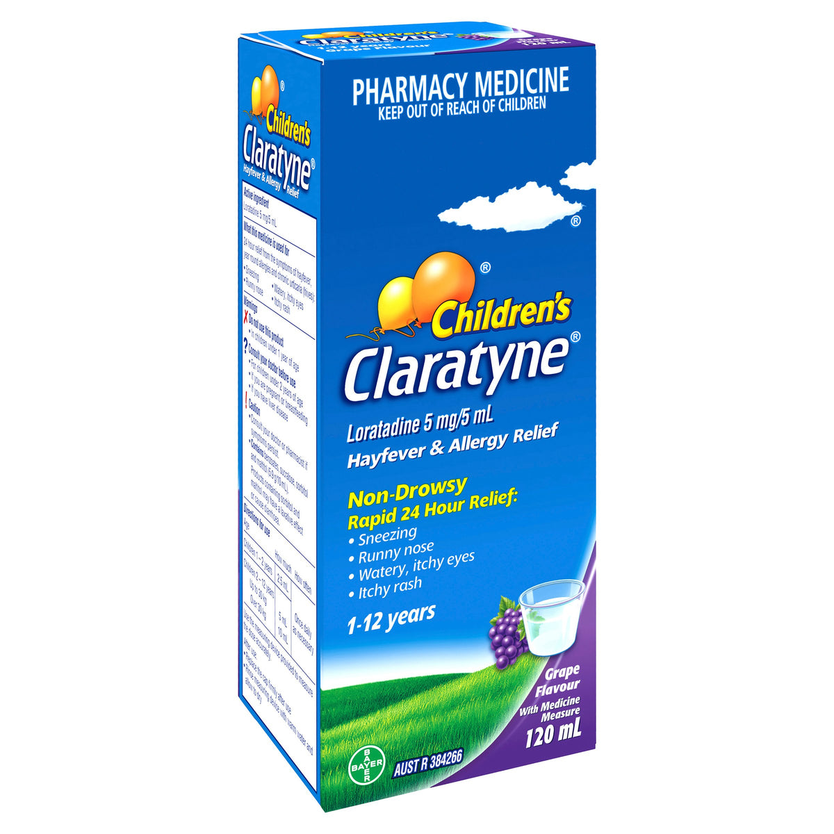 Claratyne Syp Chld Grpe 120ml