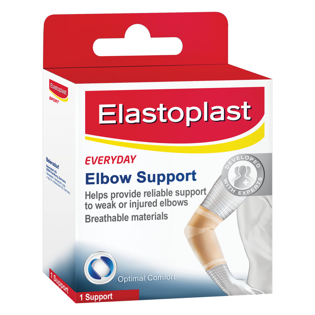 E/Plast Sprt EDay Elbow Supp Med