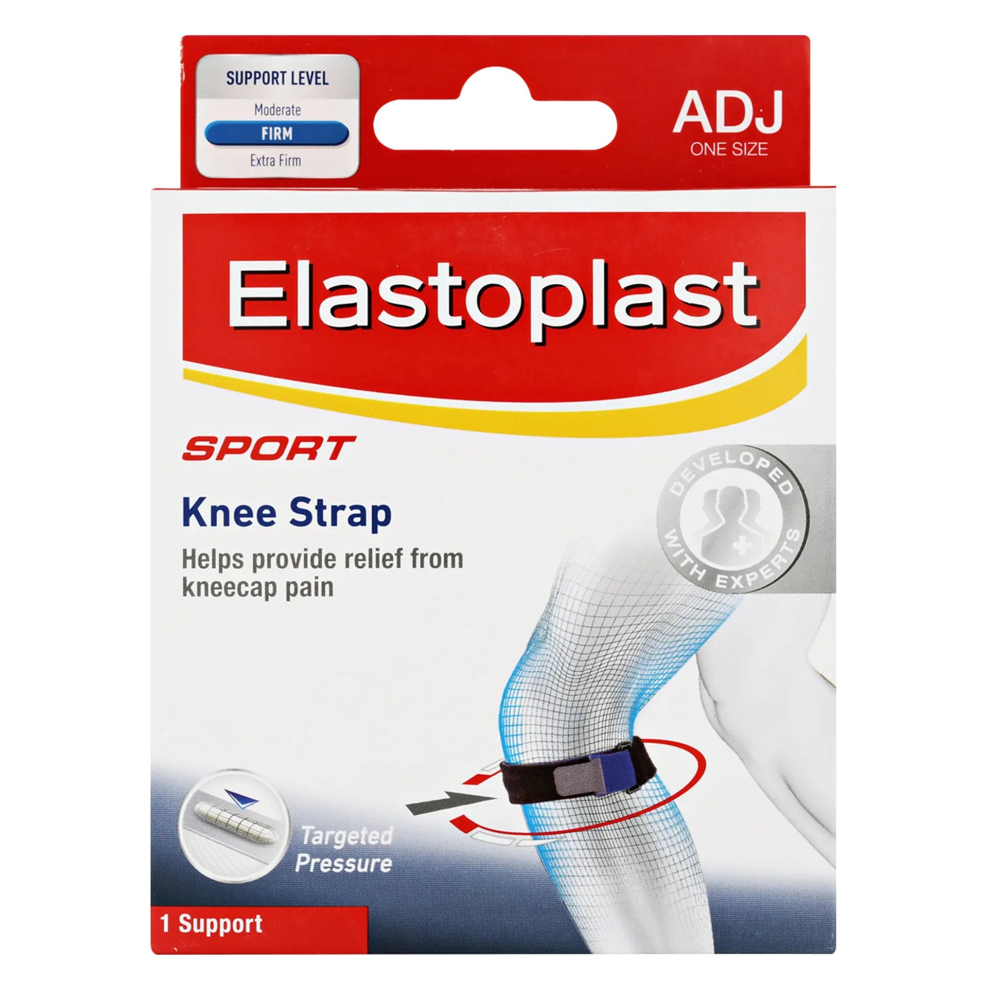 E/Plast Sprt Knee Strap Blk OneSize