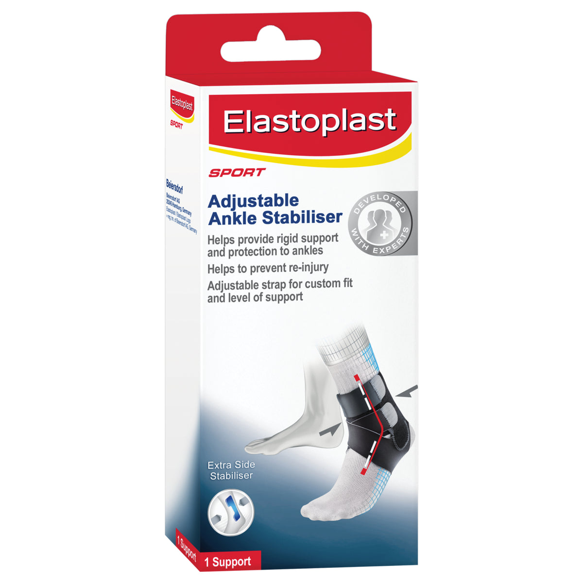 E/Plast Sprt Adj Ankle Stab OneSize