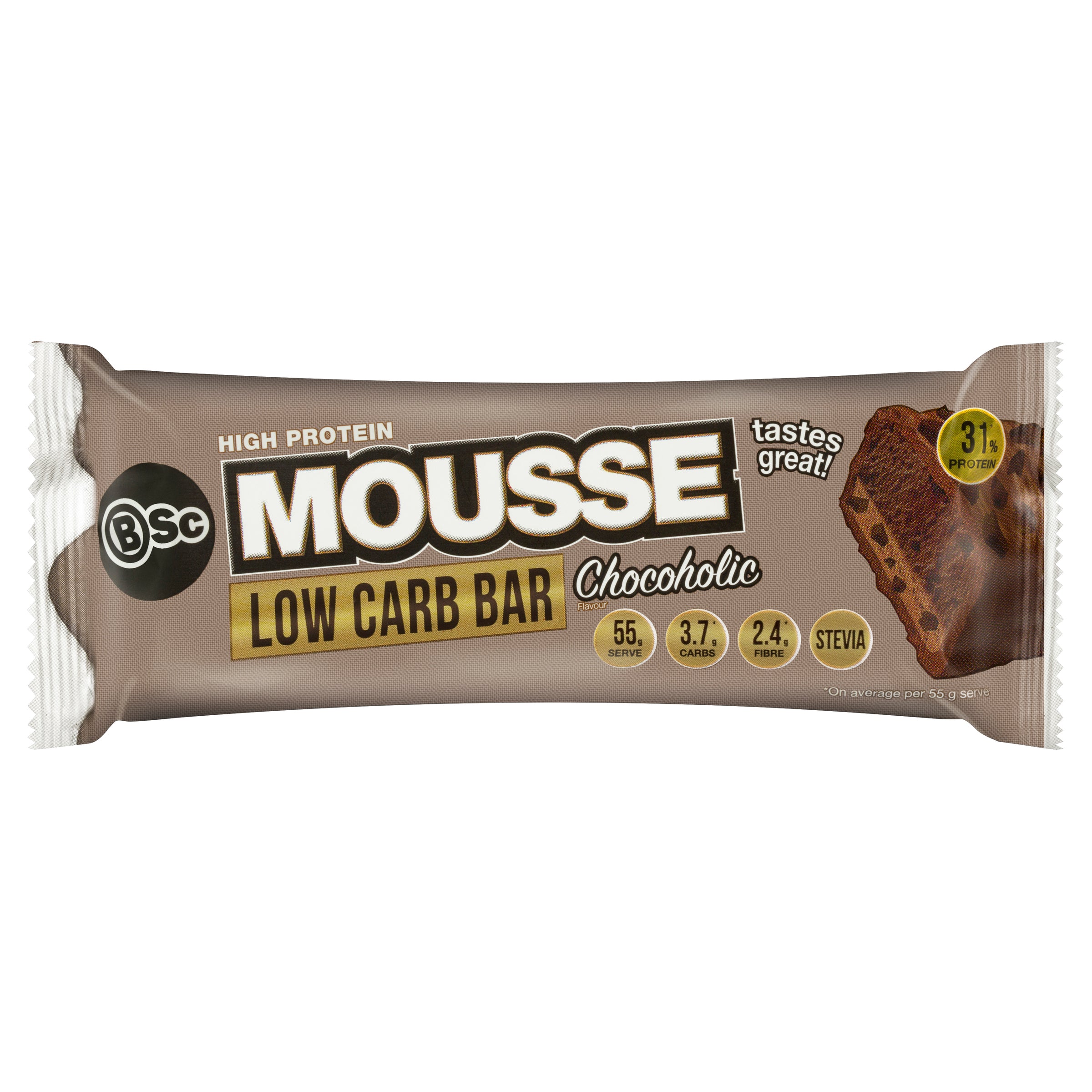 BodySci HPrtn Mousse Choc 55gx12