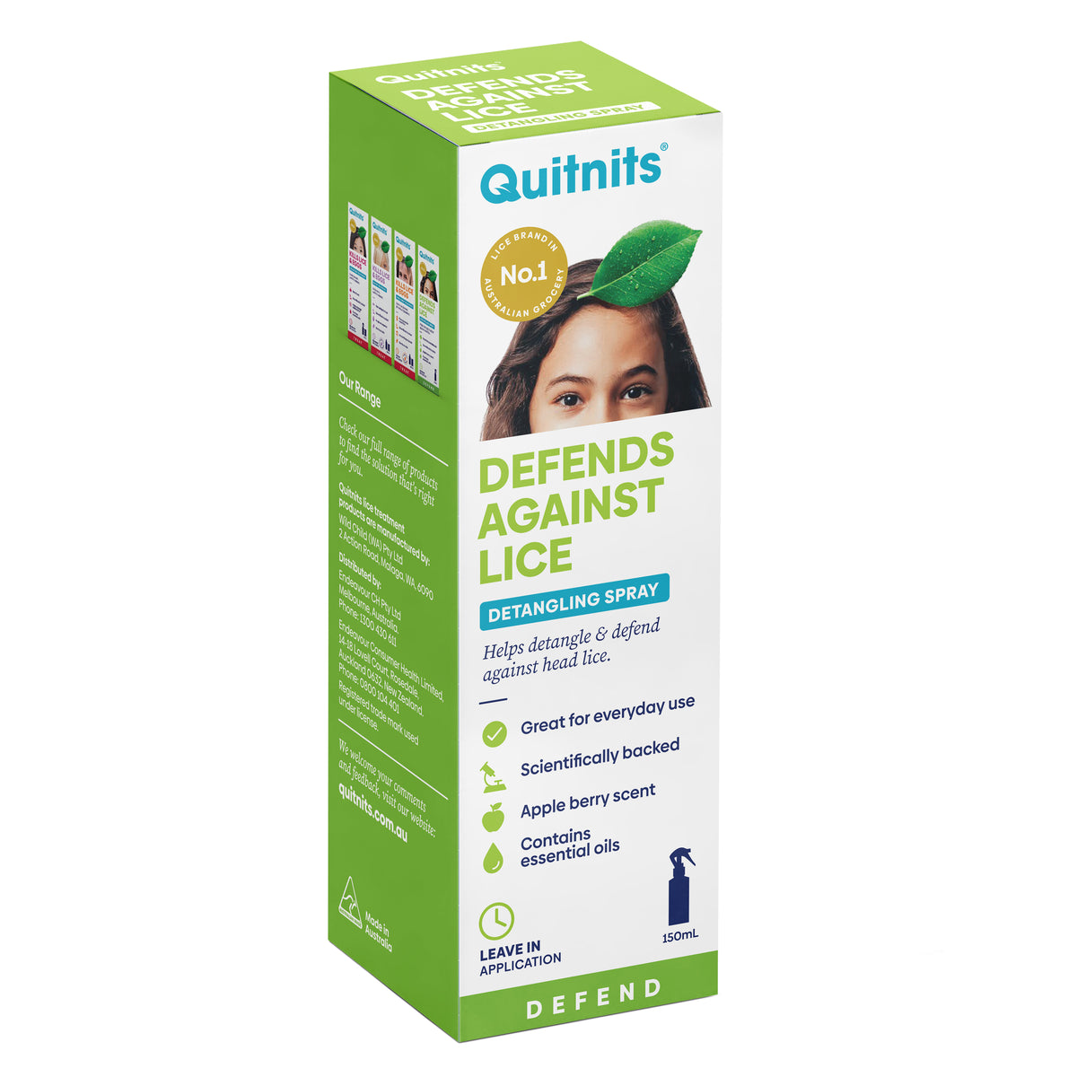 Quitnits Detangling Spray 150mL