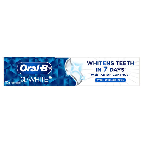 Oral-B 3D White Strengthens Enamel Whitening Toothpaste, 110g
