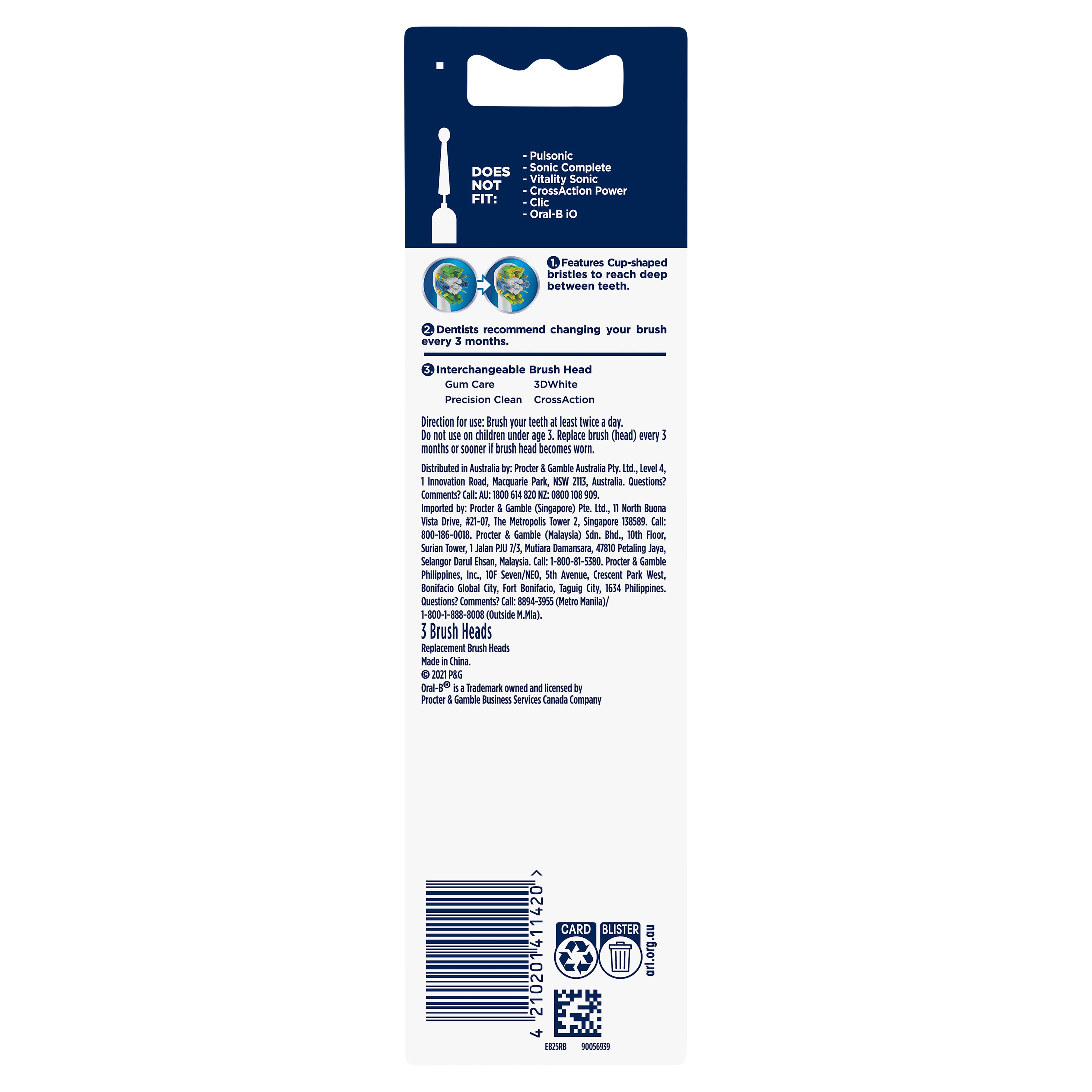 Oral B TBr RF Floss Actn 3pk