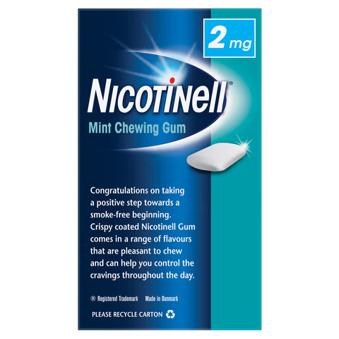 Nicotinell Stop Smoking Mint Gum Regular Strength 2mg 216 Pack