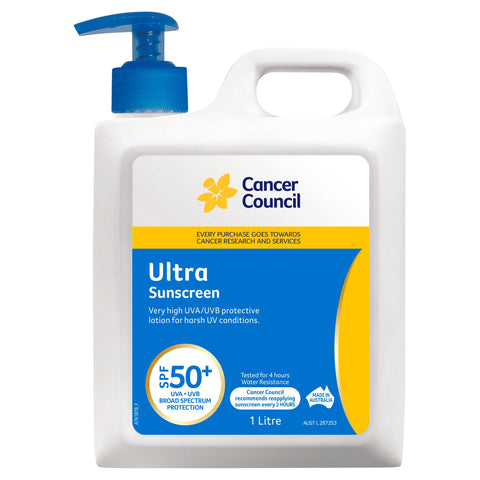 Cancer Council Ultra Sunscreen SPF50+ 1L